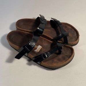Birkenstock Mayari Black Toe Loop Sandals Women Size 38 / 7